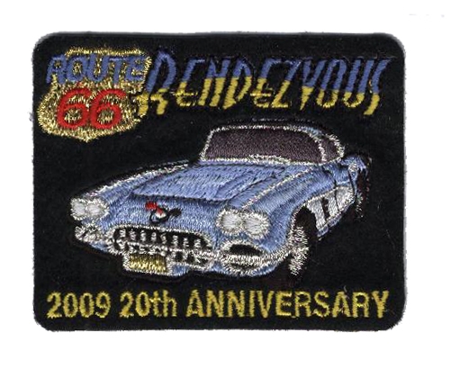 2009 ROUTE 66 RENDEZVOUS  souvenir patch - Corvette