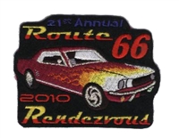 2010 ROUTE 66 RENDEZVOUS  souvenir patch - Mustang