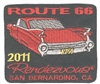 2011 ROUTE 66 RENDEZVOUS - SAN BERNARDINO souvenir patch - '59 Cadillac