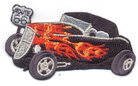 1933 Ford Hi-Boy Roadster souvenir classic car embroidered patch, route 66
