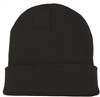 beanie: knit, cuffed, acrylic.