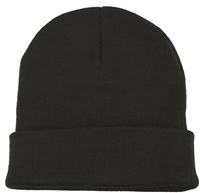 beanie: knit, cuffed, acrylic.