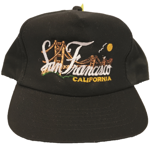 San Francisco embroidered cotton cap.