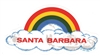 SANTA BARBARA rainbow cloud static cling decal