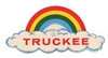 TRUCKEE rainbow cloud static cling decal