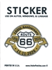 ROUTE 66 100th Anniversary sticker.