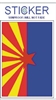 Arizona flag sticker, AZ