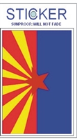 Arizona flag sticker, AZ