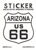 ARIZONA US 66 sticker, AZ, ARIZ, route 66