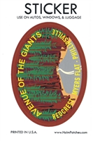 AVENUE OF THE GIANTS sticker, REDCREST - MYERS FLAT - PHILLIPSVILLE