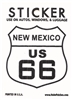 NEW MEXICO US 66 sticker, route 66