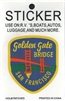Golden Gate BRIDGE SAN FRANCISCO sticker