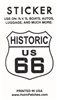 HISTORIC US 66 sticker, route 66