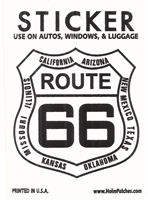 ROUTE 66 sticker with state names