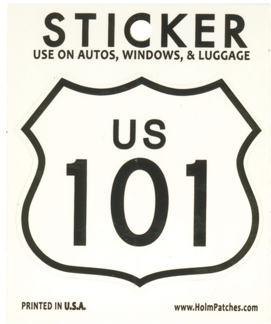 US 101 sticker