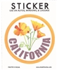 CALIFORNIA Poppy sticker