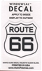 ROUTE 66 Windowcal Static Cling Decal