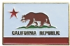 CALIFORNIA REPUBLIC flag hat pin