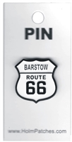 BARSTOW ROUTE 66 hat or lapel pin.