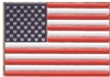 US flag Soft enamel hat pin - .875" tall x 1.25" wide - Plastic clasp - Individually poly bagged or bagged & carded for a store display rack (+$.10).