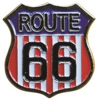 ROUTE 66 US flag background.