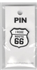 I RODE ROUTE 66 hat pin.