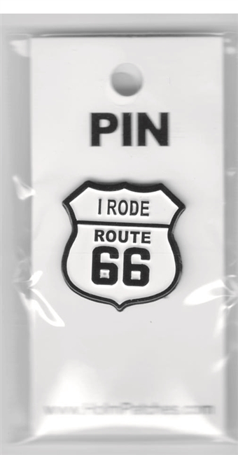 I RODE ROUTE 66 hat pin.