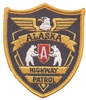 ALASKA HIGHWAY PATROL souvenir embroidered patch, AK