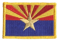 Arizona flag uniform or souvenir embroidered patch, AZ, ARIZ