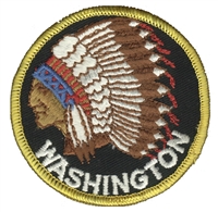 WASHINGTON indian souvenir embroidered patch