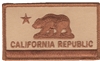 CALIFORNIA REPUBLIC desert flag uniform or souvenir embroidered patch