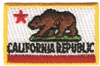 CALIFORNIA REPUBLIC embroidered flag