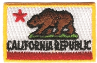 CALIFORNIA REPUBLIC embroidered flag