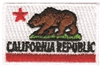 CALIFORNIA REPUBLIC embroidered flag