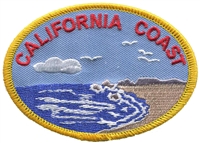 CALIFORNIA COAST embroidered souvenir patch