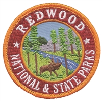 REDWOOD NATIONAL & STATE PARKS souvenir embroidered patch