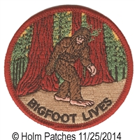 BIGFOOT LIVES souvenir embroidered patch