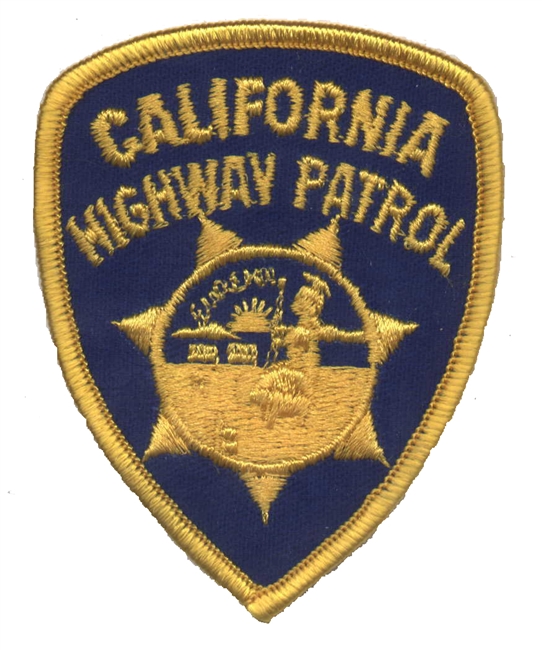 CALIFORNIA HIGHWAY PATROL souvenir embroidered patch