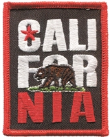 CALI FOR NIA souvenir embroidered patch