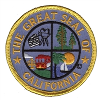 THE GREAT SEAL OF CALIFORNIA novelty state seal souvenir embroidered patch