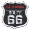 CALIFORNIA ROUTE 66 on black souvenir embroidered patch