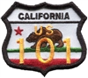 CALIFORNIA US 101 bear flag souvenir embroidered patch.