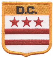 D.C.  (District of Columbia, DC) medium flag shield uniform or souvenir embroidered patch