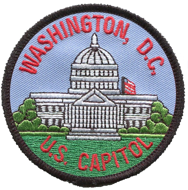 WASHINGTON, D.C. U.S. CAPITOL embroidered patch