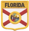 FLORIDA medium flag shield uniform or souvenir embroidered patch, FL