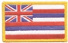 Hawaii flag uniform or souvenir embroidered patch, HI