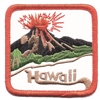 Hawaii volcano souvenir embroidered patch, HI