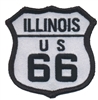ILLINOIS US 66 souvenir embroidered patch, IL, route 66