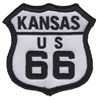 KANSAS US 66 souvenir embroidered patch, KS, route 66