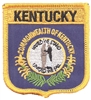 KENTUCKY medium flag shield uniform or souvenir embroidered patch, KY